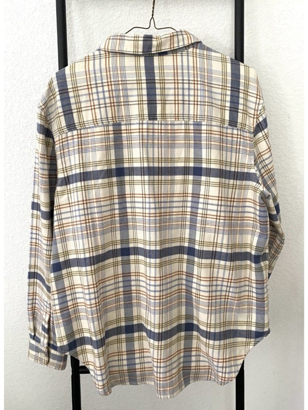 Pendleton Women’s Large 100% Cotton Plaid Flannel Shirt Blouse - Picture 5 of 7